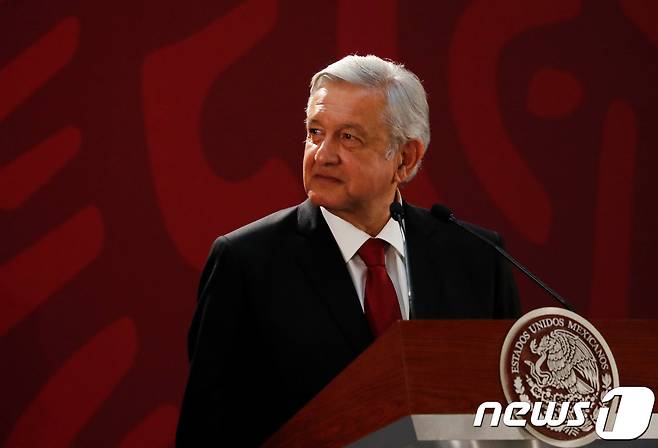 멕시코의 안드레스 마누엘 로페스 오브라도르 대통령. © 로이터=뉴스1
