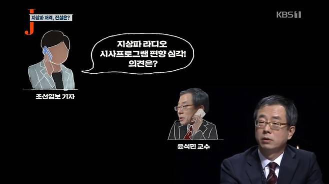 ▲ 24일 KBS '저널리즘 토크쇼 J' 화면 캡쳐.