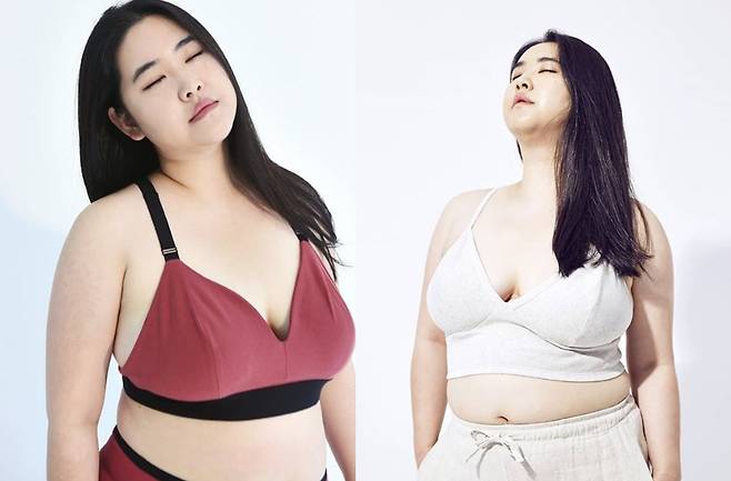 브라렛을 착용한 김지양씨 모습(사진:김지양 SNS) 브라렛을 착용한 김지양씨 모습(사진:김지양 SNS)