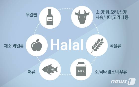 '할랄식품' © News1 이은현 디자이너