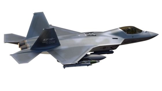 한국형 차세대 전투기(KFX)의 이미지. 2026년까지 체계개발을 마친 뒤 2028년 추가 무장시험을 완성하는 게 목표다. [사진 한국항공우주산업]