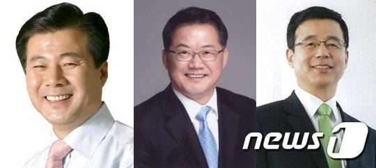거창·함양·산청·합천 총선 출마 예상 인사(왼쪽부터 강석진 자유한국당 의원, 신성범 바른미래당 도당위원장 직대, 권문상 변호사. 사진은 무순)© 뉴스1