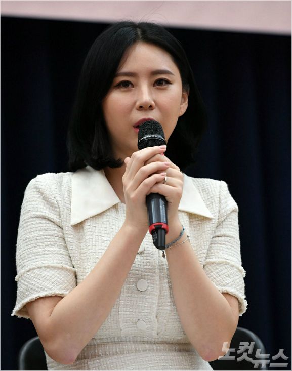 고(故) 장자연 사건의 증인으로 나선 배우 윤지오. (사진=이한형 기자/자료사진)