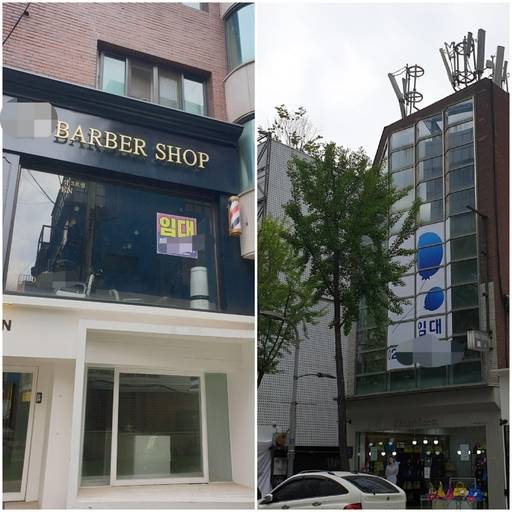 서울 신사동 가로수길 공실 건물. /허지윤 기자