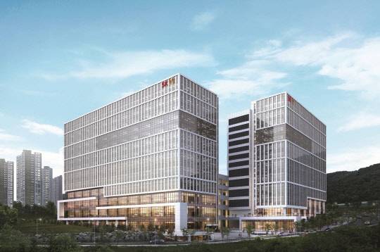 신내 SK V1 센터 투시도. <SK건설 제공>