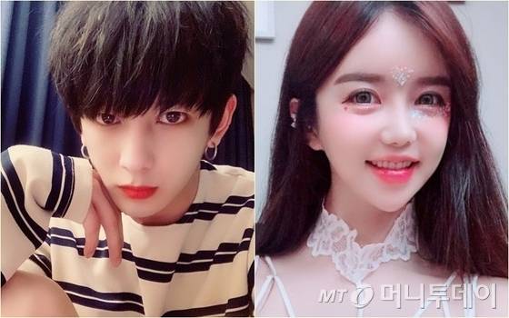 왼쪽부터 우창범, BJ열매/사진=우창범 트위터, BJ열매 인스타그램 캡처