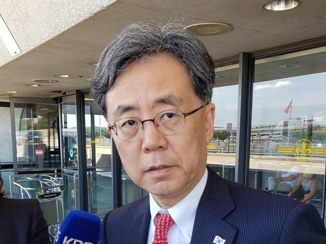 김현종 청와대 국가안보실 2차장. 워싱턴/황준범 특파원