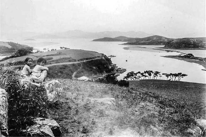 일제강점기 시 사천왜성 전경(국립중앙박물관 제공)