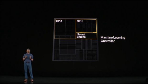 애플 아이폰11에 탑재된 A13 바이오닉 칩셋.(사진=애플 유튜브 캡처)