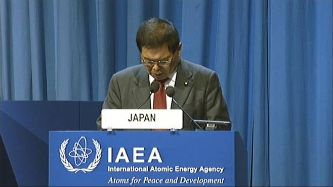 일본이 후쿠시마 오염수 방출을 두고 우려를 표명한 한국에 대해 비판을 가했다. IAEA 제공
