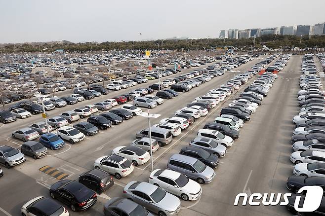 인천국제공항 주차장.© News1