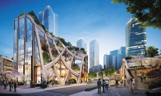 모리빌딩은 도쿄 미나토구 도라노몬, 아자부다이, 롯폰기 일대에 걸쳐 지어질 초고층 빌딩 사이를 시민들이 휴식을 취할 수 있는 공간으로 꾸미기로 했다. /모리빌딩 제공