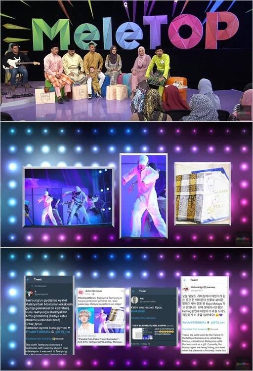 말레이시아 TV에 보도된 ‘타문화에 대한 이해와 존중을 보여주는 뷔’