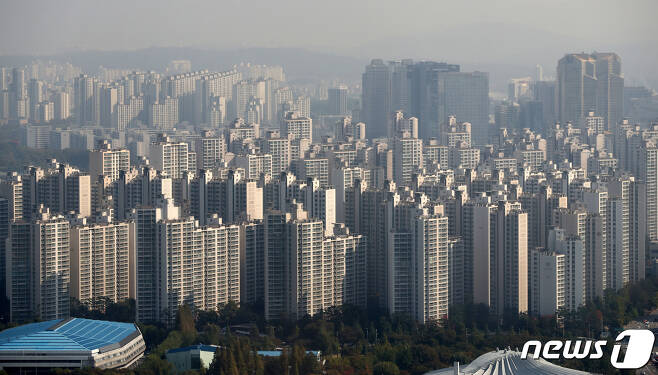 21일 서울 송파구의 아파트 밀집지역. 2019.10.21/뉴스1 © News1 이승배 기자