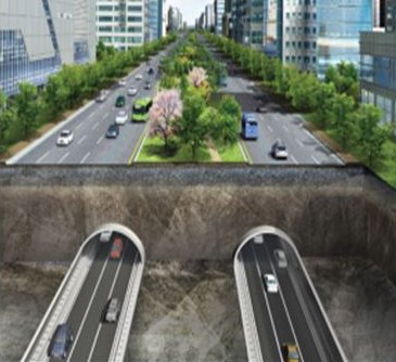 대심도 지하도로를 만들면 지하는 자동차, 지상은 BTX 등이 다니게 된다. [자료 국토교통부]