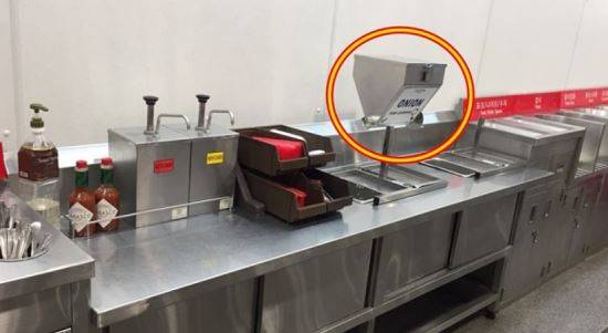 코스트코 디스펜서 철거 전 식당 모습. 커뮤니티 캡처