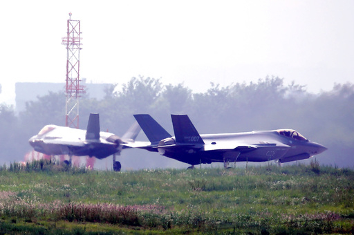 한국 공군 F-35A 스텔스 전투기가 청주기지에서 이륙을 준비하고 있다. 세계일보 자료사진