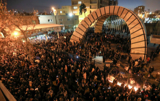이란의 반정부 시위. 테헤란=AFP·연합뉴스