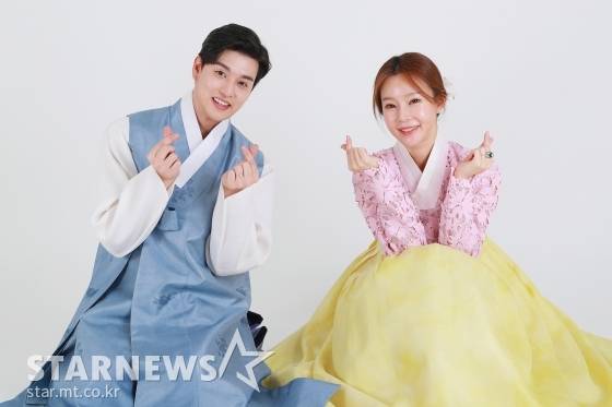 일라이, 지연수 부부// 사진=이동훈 기자, 한복 협찬=금단제 한복