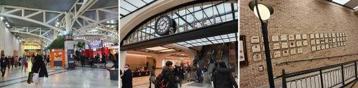 사진설명(왼쪽부터). 1-센트럴시티(호남선) 대합실은 지방으로 이동하기 위한 사람들로 늘 붐빈다. 2-파미에 스트리트는 기존 백화점에서 판매하지 않던 스트리트 브랜드는 물론 화장품 편집숍(시코르) 등 다양한 체험형 매장으로 구성됐다. 3-파미에 스테이션에서는 현재 50여 개 식당과 커피숍이 들어섰다. 현재 운영 중인 점포들을 소비자들이 보기 쉽게 내부에 정리해 놓았다.