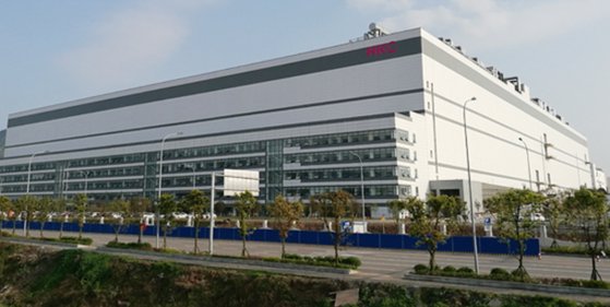 중국 HKC 디스플레이 패널 공장 〈HKC 홈페이지 캡쳐〉