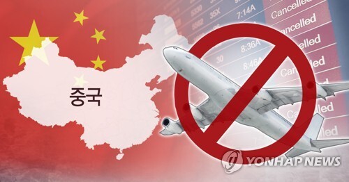 항공업계 중국행 운항 제한 (PG) [권도윤 제작] 사진합성·일러스트