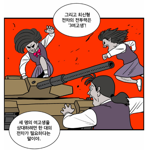 여고생의 전투력