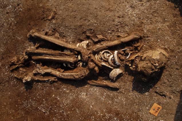 부산 가덕도 장항유적에서 발굴된 신석기인의 흔적. /사진제공=문화재청