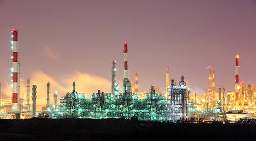 울산석유화학공단 야경ⓒ울산환경보전협의회