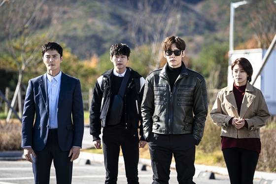 '루갈'의 조동혁(사진 맨 왼쪽부터 오른쪽으로), 박선호, 최진혁, 정혜인/사진=OCN