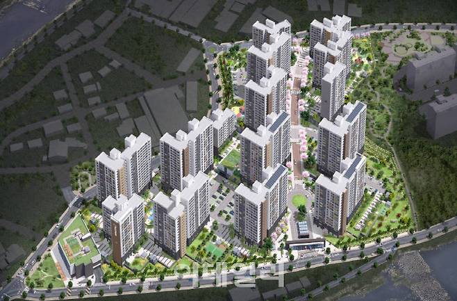 쌍용건설이 짓는 더 플래티넘 광주 조감도