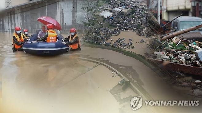 중국·일본 기록적 폭우…인명·재산피해 잇따라 (CG) [연합뉴스TV 제공]