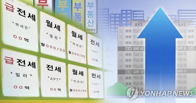 전세 품귀, 월세 전환 가속(PG) [연합뉴스 자료사진]