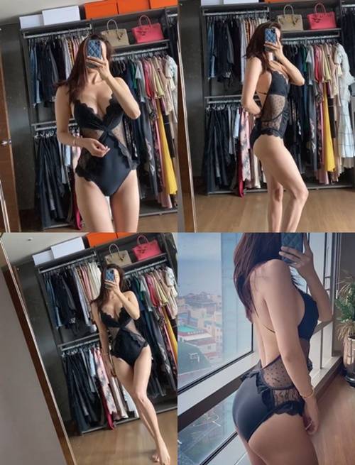 72만 팔로워를 보유한 SNS 스타 오또맘(본명 오태화)이 수영복 자태를 뽐냈다. 사진=오또맘 SNS