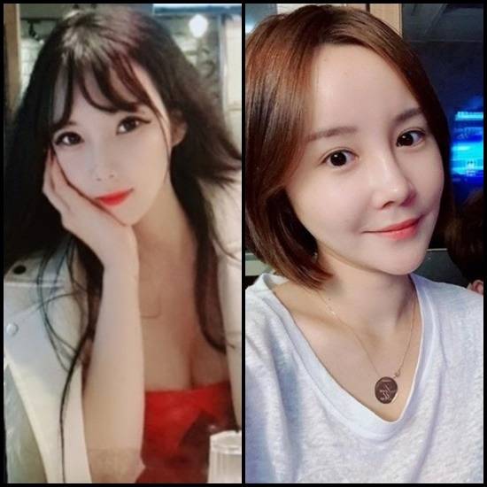 한미모(왼쪽)가 변수미의 성매매 알선 혐의를 고발했으나 자신이 더 악플에 시달리고 있다며 고통을 호소했다. 이후 변수미의 사생활과 관련해 추가 폭로했다. /한미모·변수미 SNS
