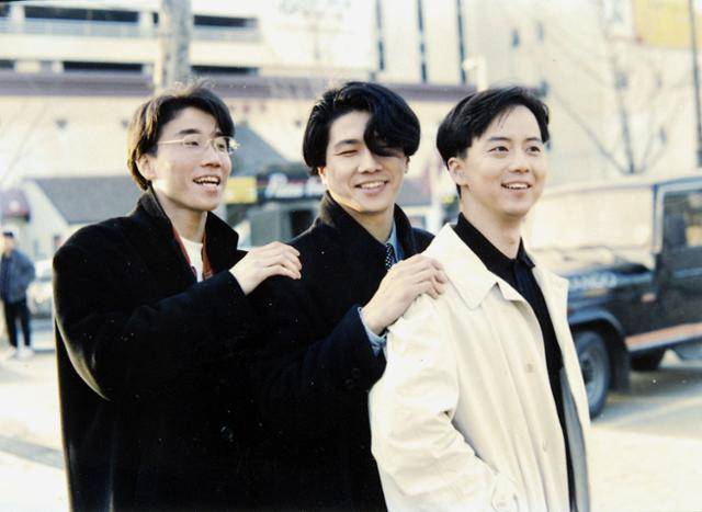 1990년대 활동 당시 015B 정석원, 장호일, 조형곤. 한국일보 자료사진