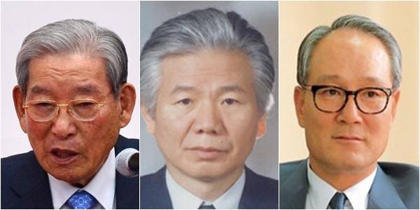 왼쪽부터 이종환 삼영화학그룹 회장, 조창걸 한샘 명예회장, 이준용 대림산업 명예회장. /사진=뉴스1, 뉴시스