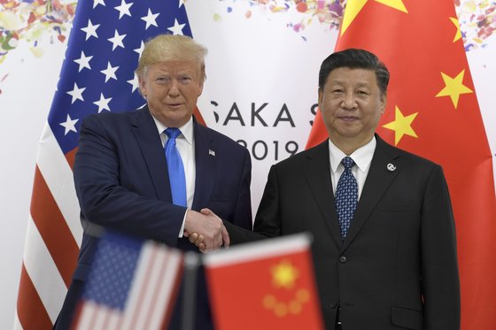 도널드 트럼프 미국 대통령(왼쪽)과 시진핑 중국 국가주석 [중앙포토]
