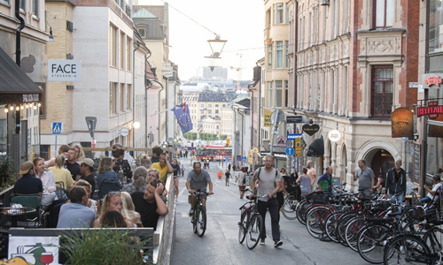 지난달 20일 스웨덴 스톡홀름 인근 도시의 모습. AP연합뉴스