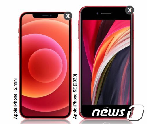 아이폰12 미니와 아이폰SE 2020년 모델을 비교해봤다. © 뉴스1