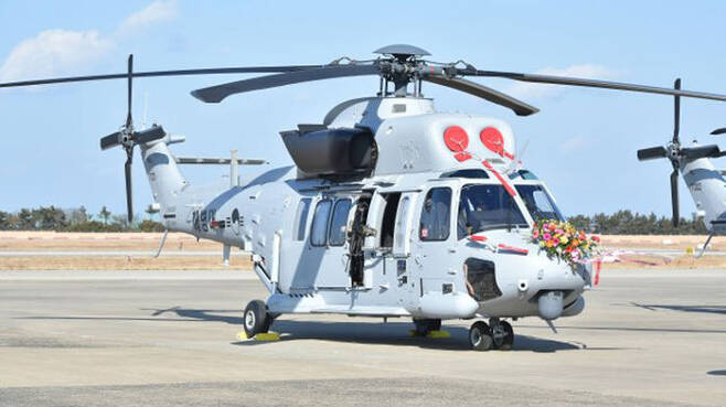 KAI 수리온을 개량한 마린온 기동헬기…KAI는 여기에 무장을 달아 무장 헬기를 개발할 계획이다.
