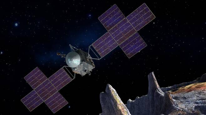 '16 사이키' 소행성에 보낼 NASA 우주선 상상도 [NASA 홈페이지 캡처·재판매 및 DB 금지]