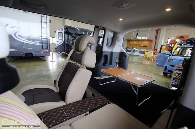 경차 레이를 베이스로 제작되기 때문에 외관의 사이즈와 내부의 구성은 거의 동일하다(2인승 모델)