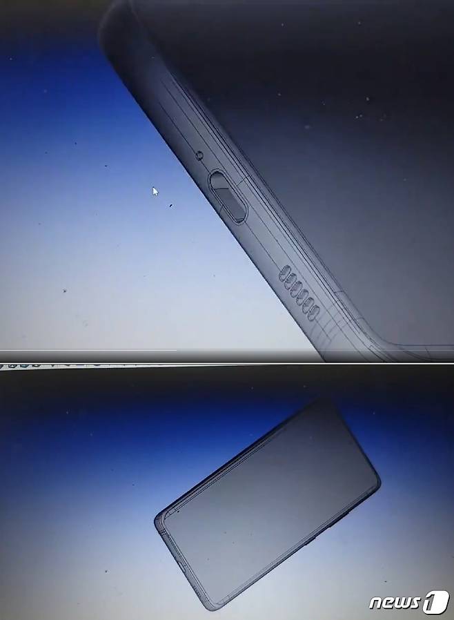 삼성전자의 다음 플래그십폰 '갤럭시S21 울트라'의 캐드(CAD) 도면이 중국에서 유출돼 공개됐다. (웨이보 科技的那些事 계정 갈무리) © 뉴스1