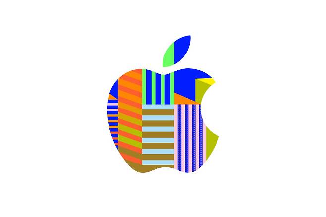 애플 여의도를 위해 디자인된 로고.