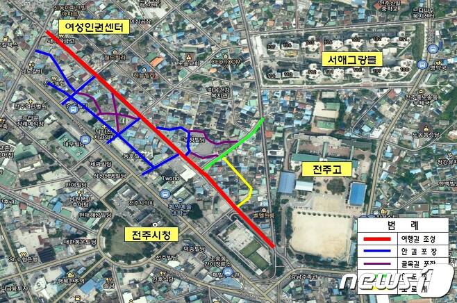 전북 전주시 서노송예술촌 프로젝트의 기반공사 조감도 © News1 김춘상 기자