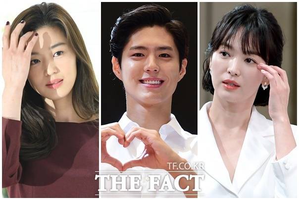 드라마 제작 현실은 연기자의 경력보다 '인기'가 곧 시청률과 직결되는 상황이고, 한류스타들의 경우엔 해외 판권 매출에 절대적인 경우가 많다. 왼쪽부터 전지현 박보검 송혜교. /더팩트 DB