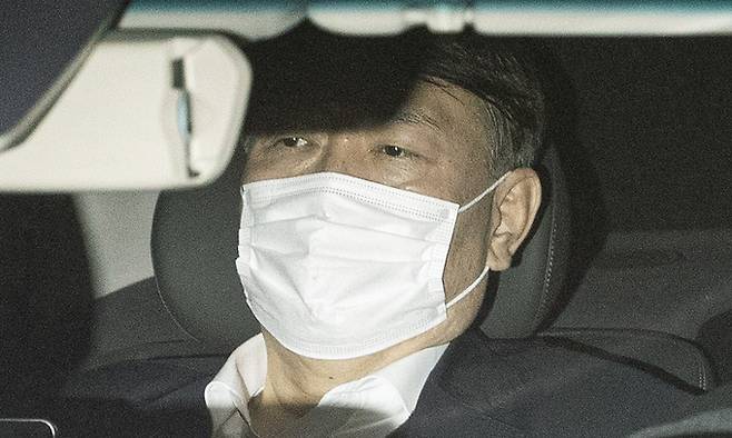 징계위가 열린 지난 15일 퇴근하는 윤석열 검찰총장의 모습. 뉴스1