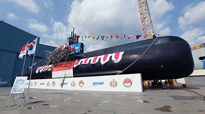 대우조선해양이 2017년 인도네시아에 수출한 잠수함