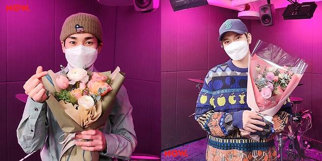 뉴이스트 아론(왼쪽), 렌/사진제공=네이버 NOW. © 뉴스1